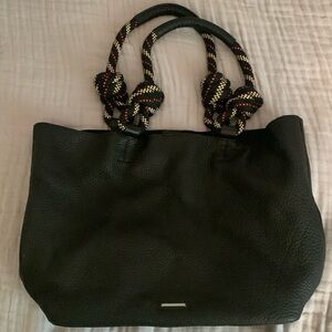 Rebecca Minkoff tote bag. Black pebble grain leather. New without tag.